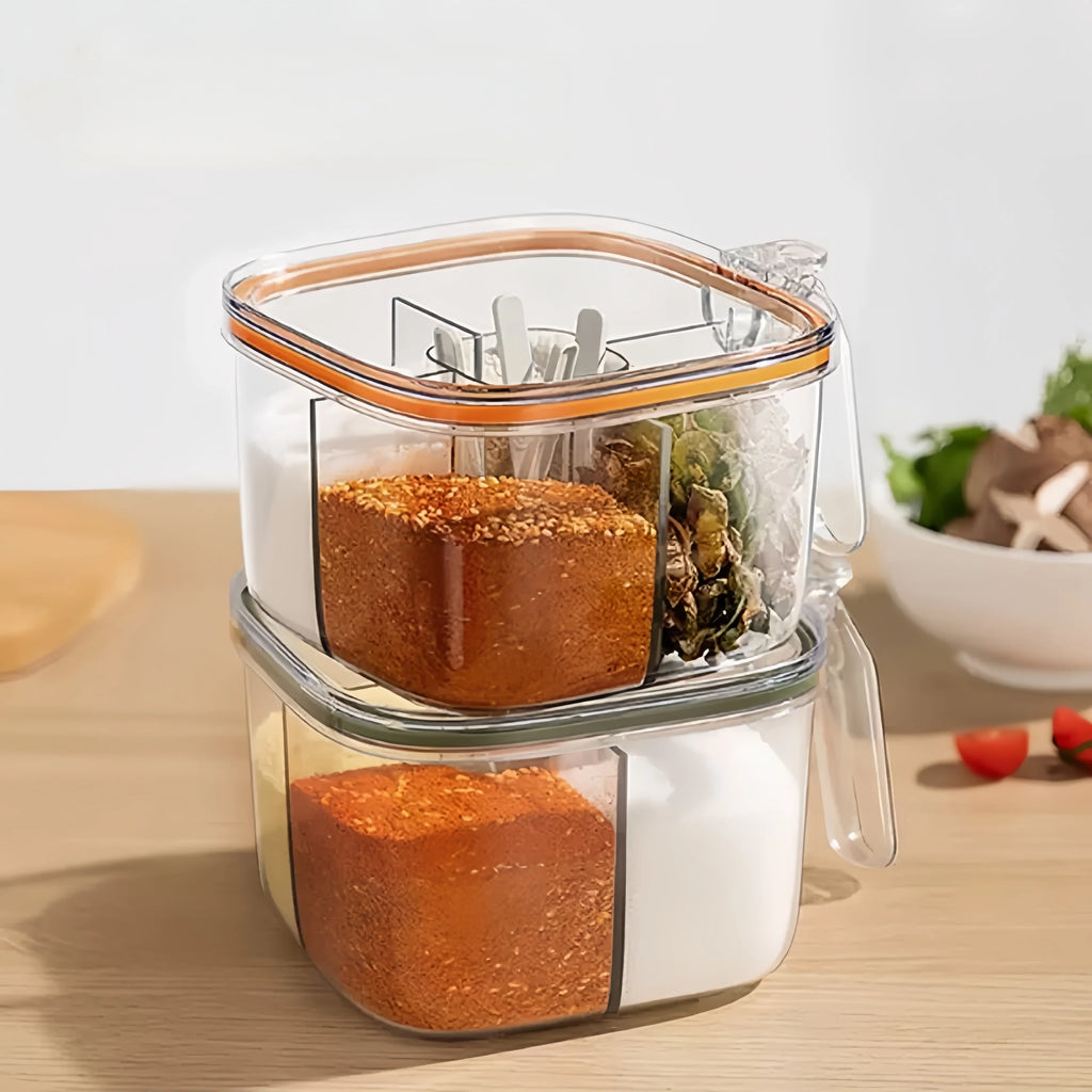 Spice Organizer, Multi-Compartment Seasoning Jar Organizer
