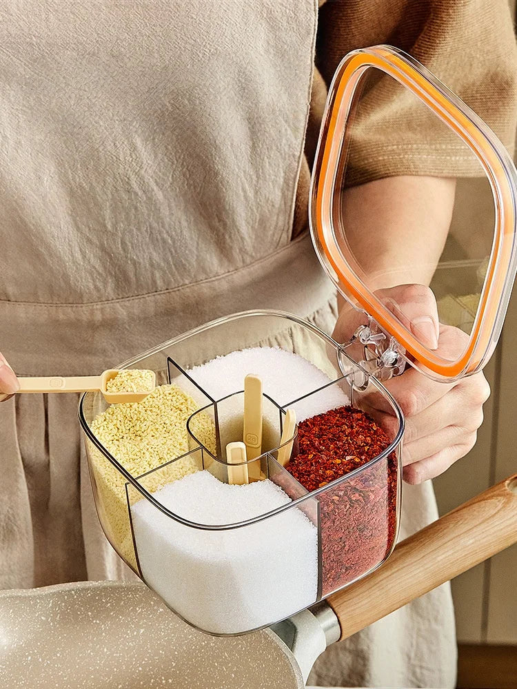 Spice Organizer, Multi-Compartment Seasoning Jar Organizer
