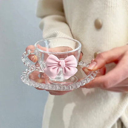 Pink Bow Glass