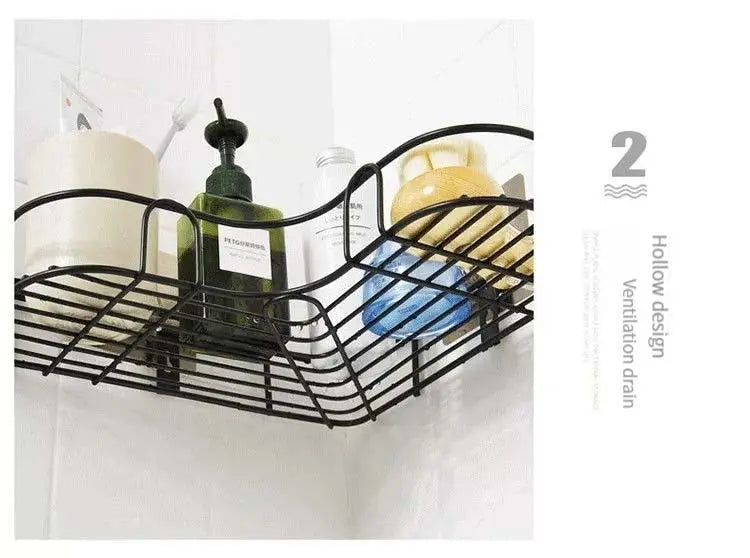 Bathroom / Kitchen Corner shelf - No Punch Wall